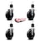 Service Caster 5'' Soft Rubber Wheel Swivel 1-7/8'' Expanding Stem Caster Set, 4PK SCC-EX20S514-SRS-178-4 - alternate 3